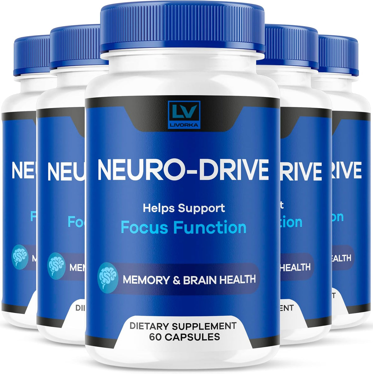 Neuro Drive Capsules - Advanced Formula, 300 Capsules (5-Month Supply) - görsel 1