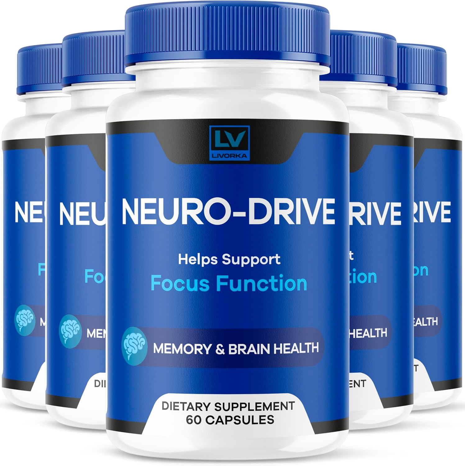Neuro Drive Capsules - Advanced Formula, 300 Capsules (5-Month Supply) - görsel 1