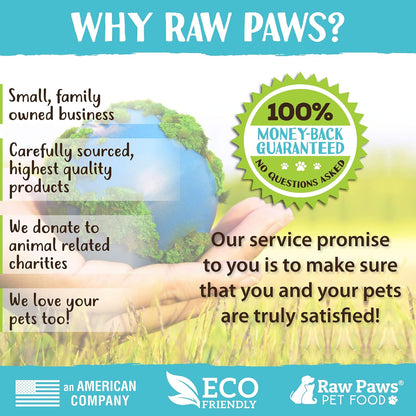 Raw Paws Natural Dog Probiotic Supplement with Prebiotics - 100 Soft Chews (283 g)