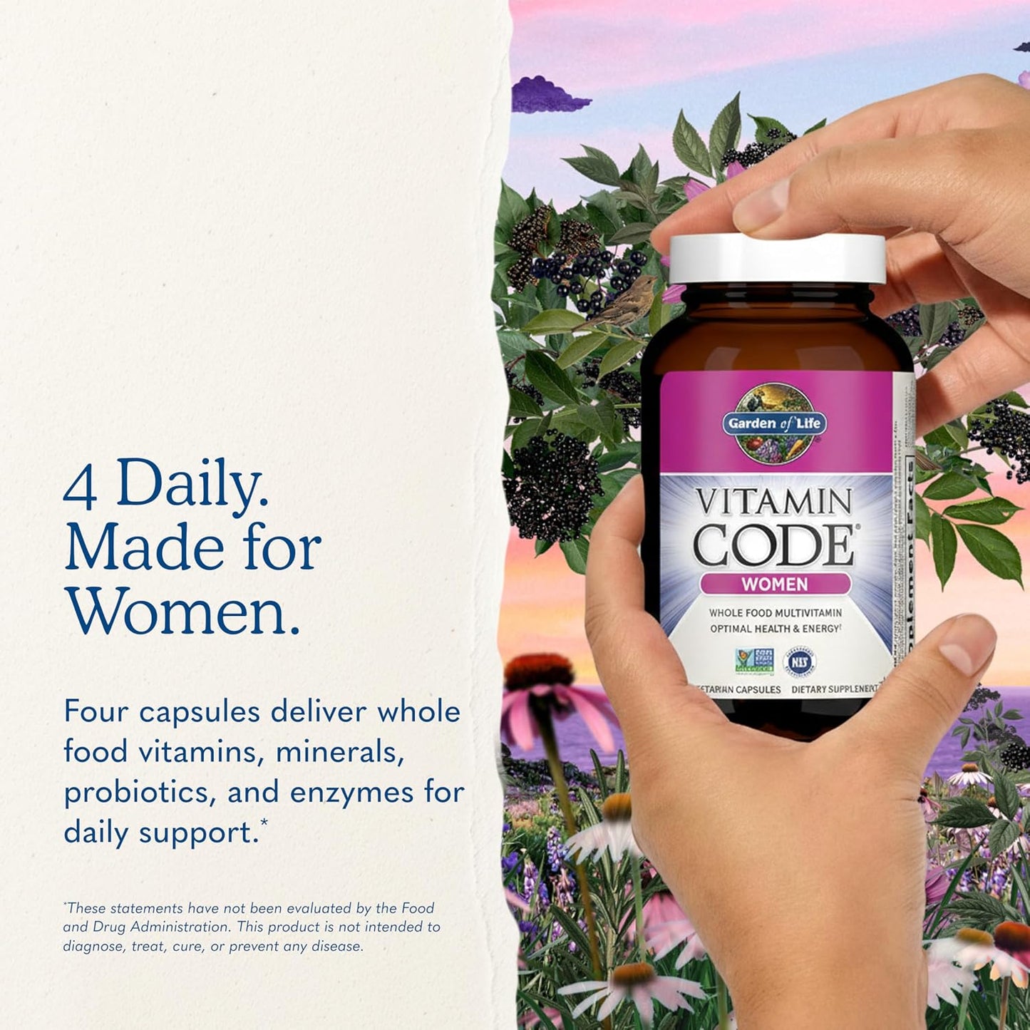 Garden of Life Vitamin Code Women's Multivitamin with Iron and Folate - görsel 7