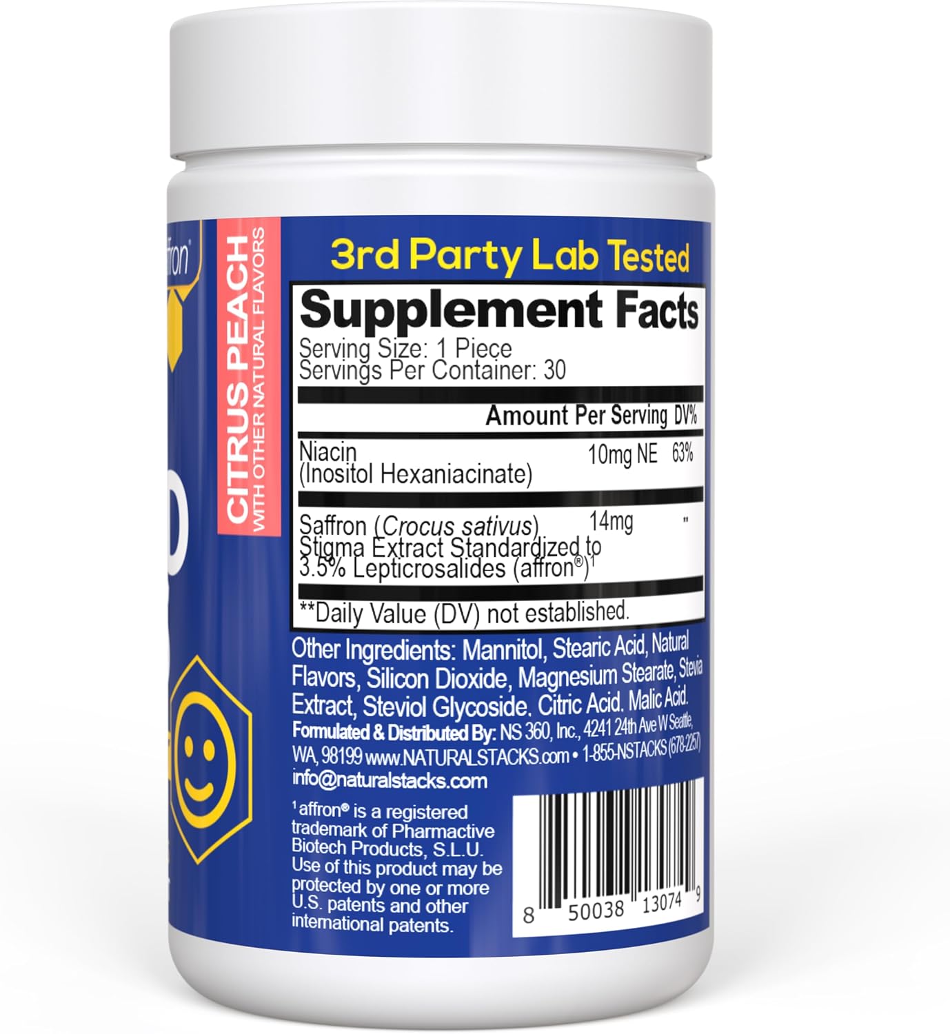 Mood Bites – Saffron & Vitamin B3 Mood Supplement, 30 Chewable Tablets - görsel 7