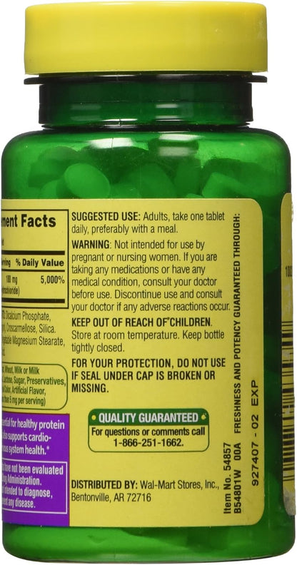 Spring Valley Vitamin B6 (Pyridoxine) 100 mg, 250 Tablets