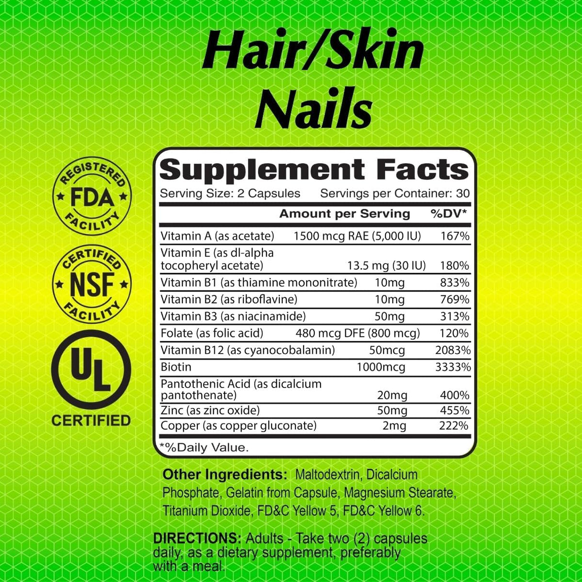 ALFA VITAMINS Hair, Skin & Nails Supplement - görsel 4