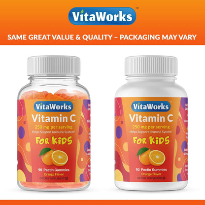 Doctors Finest Vitamin C Gummies for Children - 250 mg, 90 Jellies - Vegan, Gluten-free, Orange Flavour
