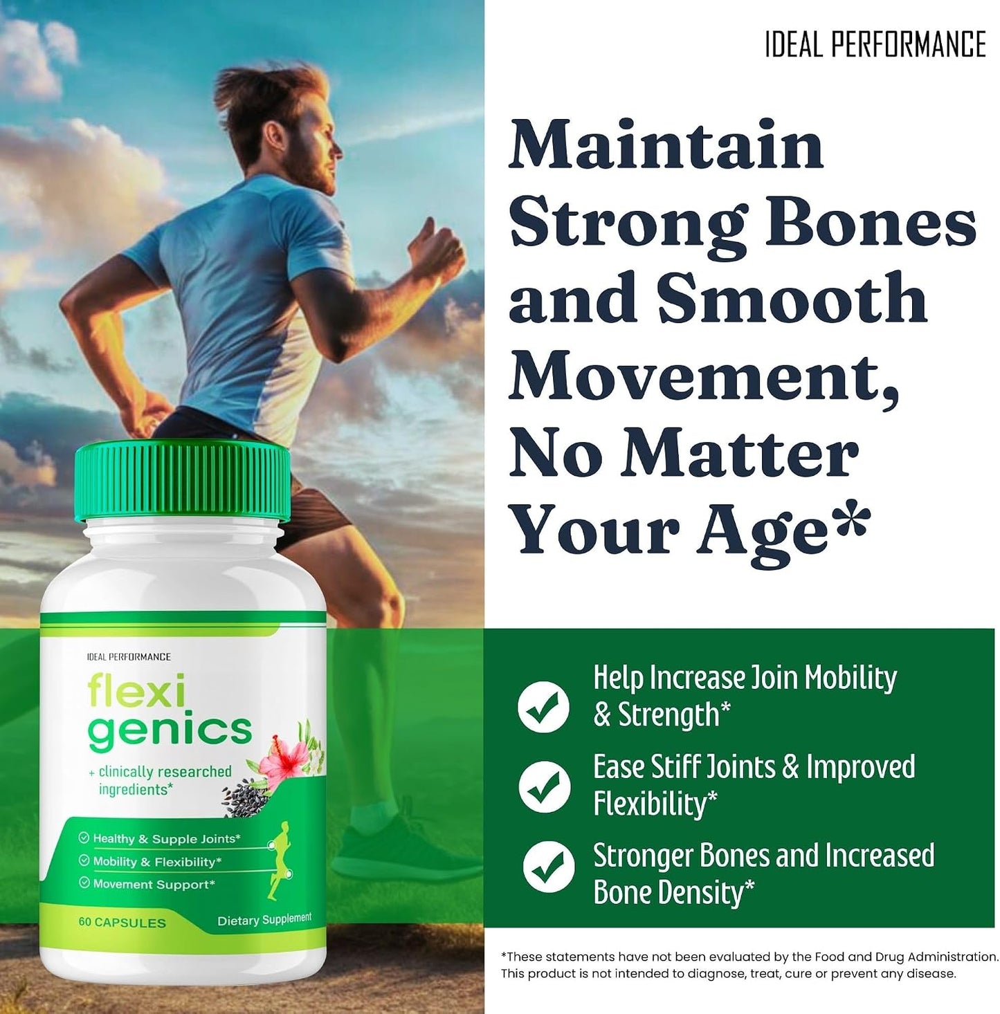 Flexigenics Capsules, Maximum Strength All Natural Formula (3 Pack) - görsel 5