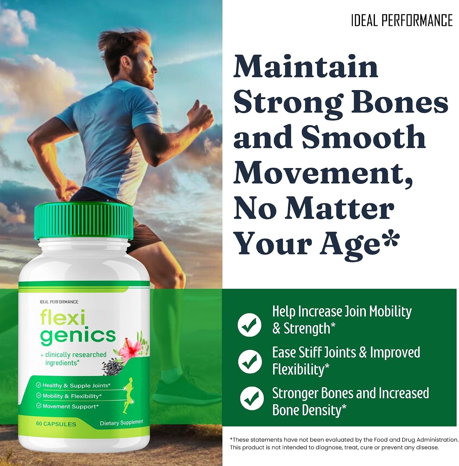Flexigenics Capsules, Maximum Strength All Natural Formula (3 Pack) - görsel 5