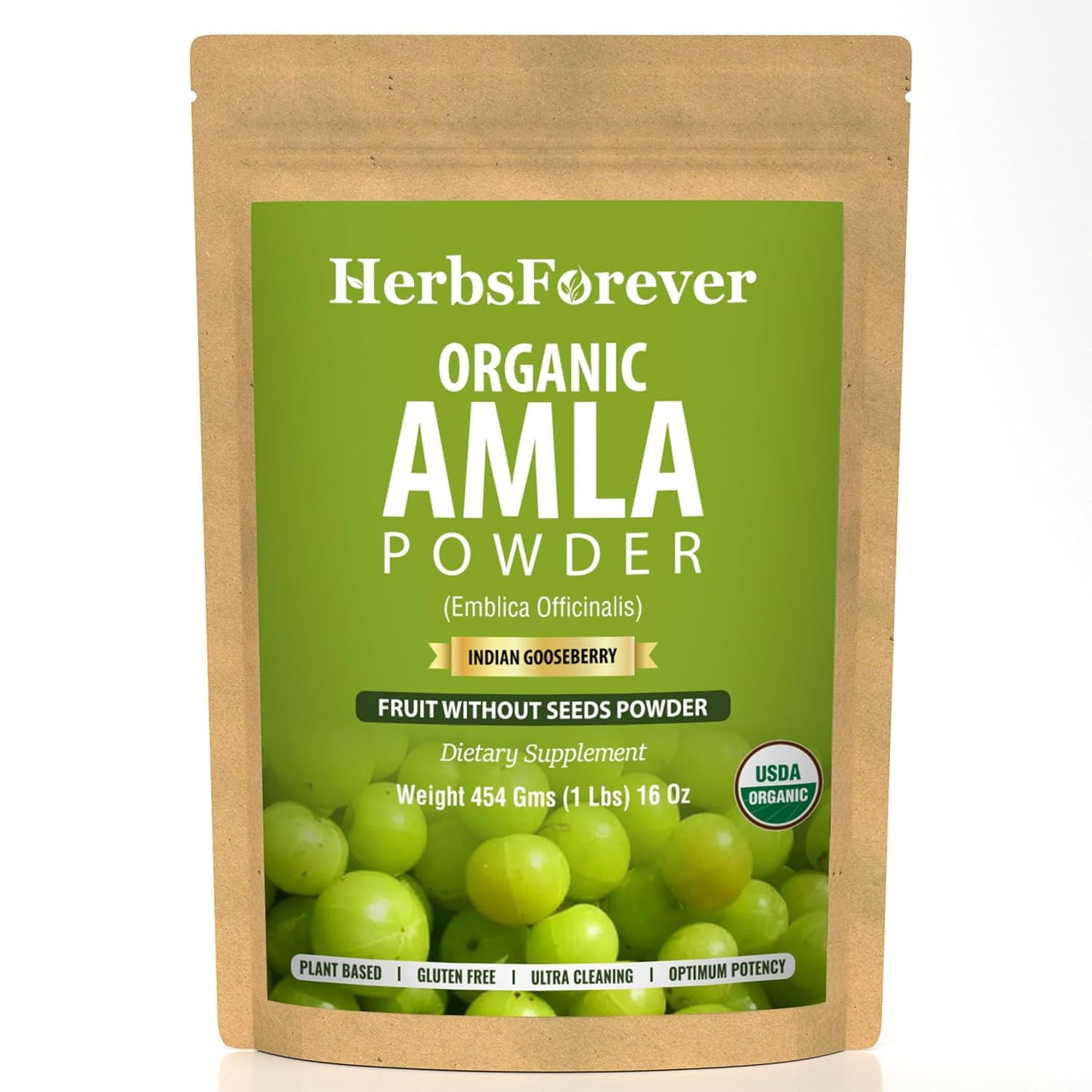 Herbsforever Amla Powder – Phyllanthus Emblica – Rich in Vitamin C & Natural Antioxidants – Supports Healthy Immunity & Digestion – Vegan, Non-GMO Superfood – 230g - görsel 10
