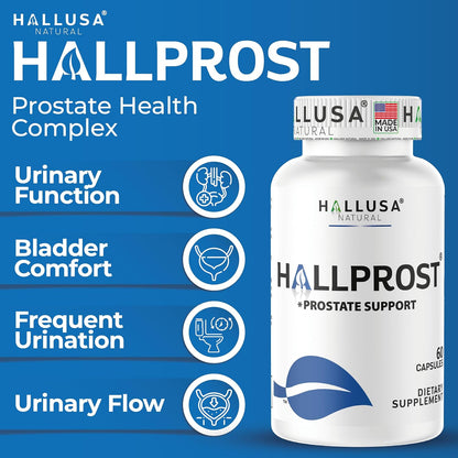 Hallusa Natural HALLPROST - Prostate Support Supplement, 60 Capsules