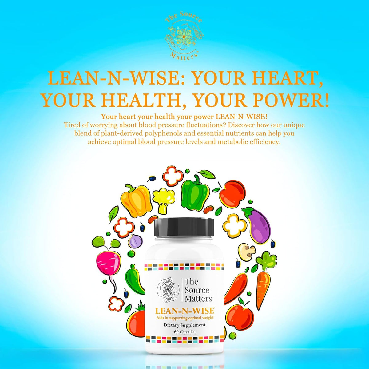 Lean-N-Wise Digestion & Energy Support with Green Coffee Bean, Hibiscus, Lemon Verbena & Magnesium Citrate | Plant-Based Formula for Daily Wellness (60 Capsules) - görsel 7