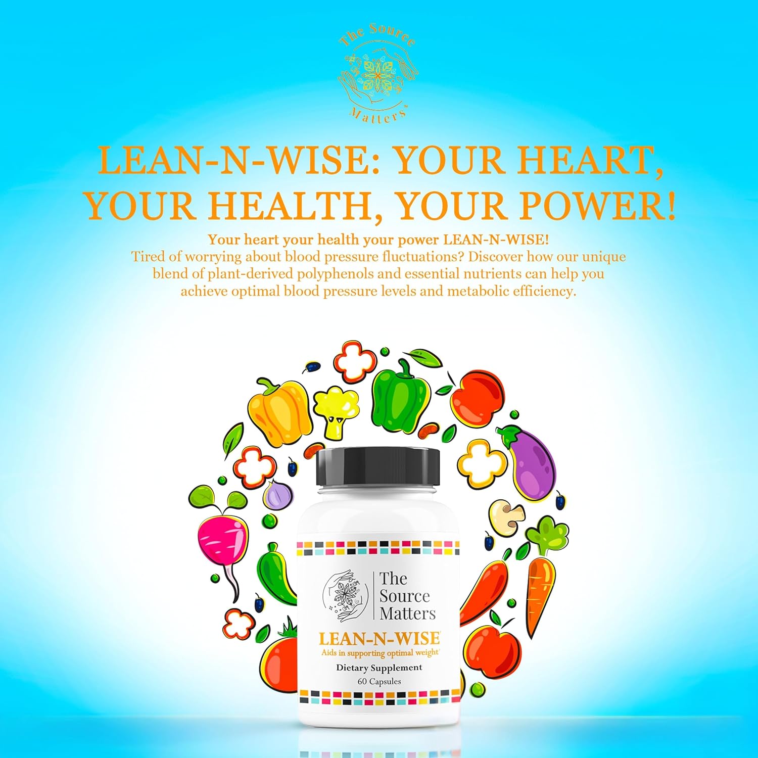 Lean-N-Wise Digestion & Energy Support with Green Coffee Bean, Hibiscus, Lemon Verbena & Magnesium Citrate | Plant-Based Formula for Daily Wellness (60 Capsules) - görsel 7