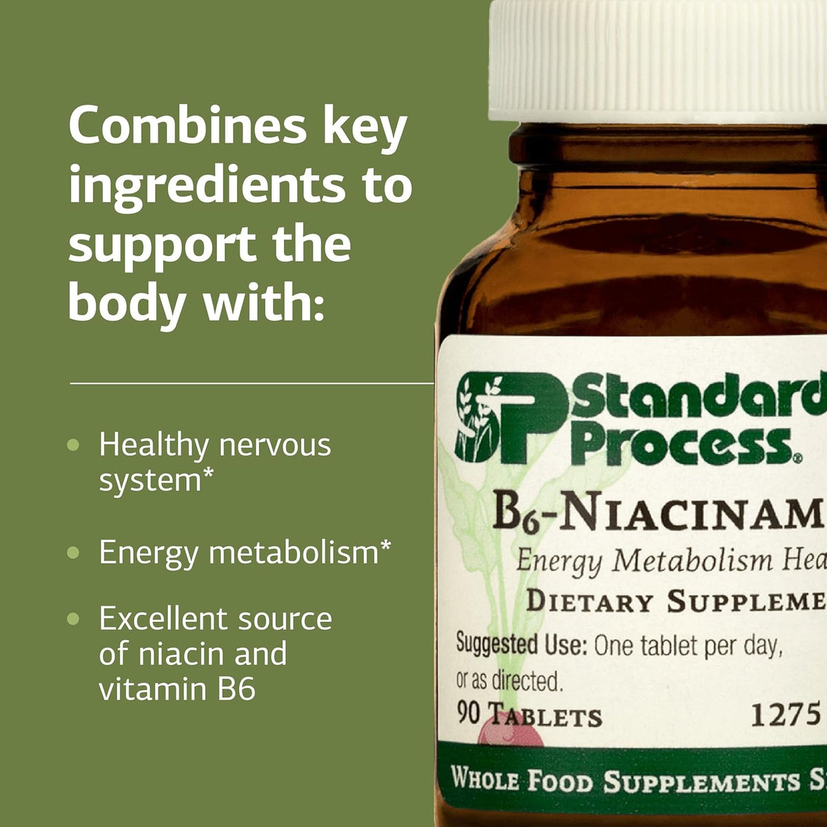 Standard Process B6-Niacinamide – 90 Tablets – Supports Energy Metabolism and Heart Health - görsel 4