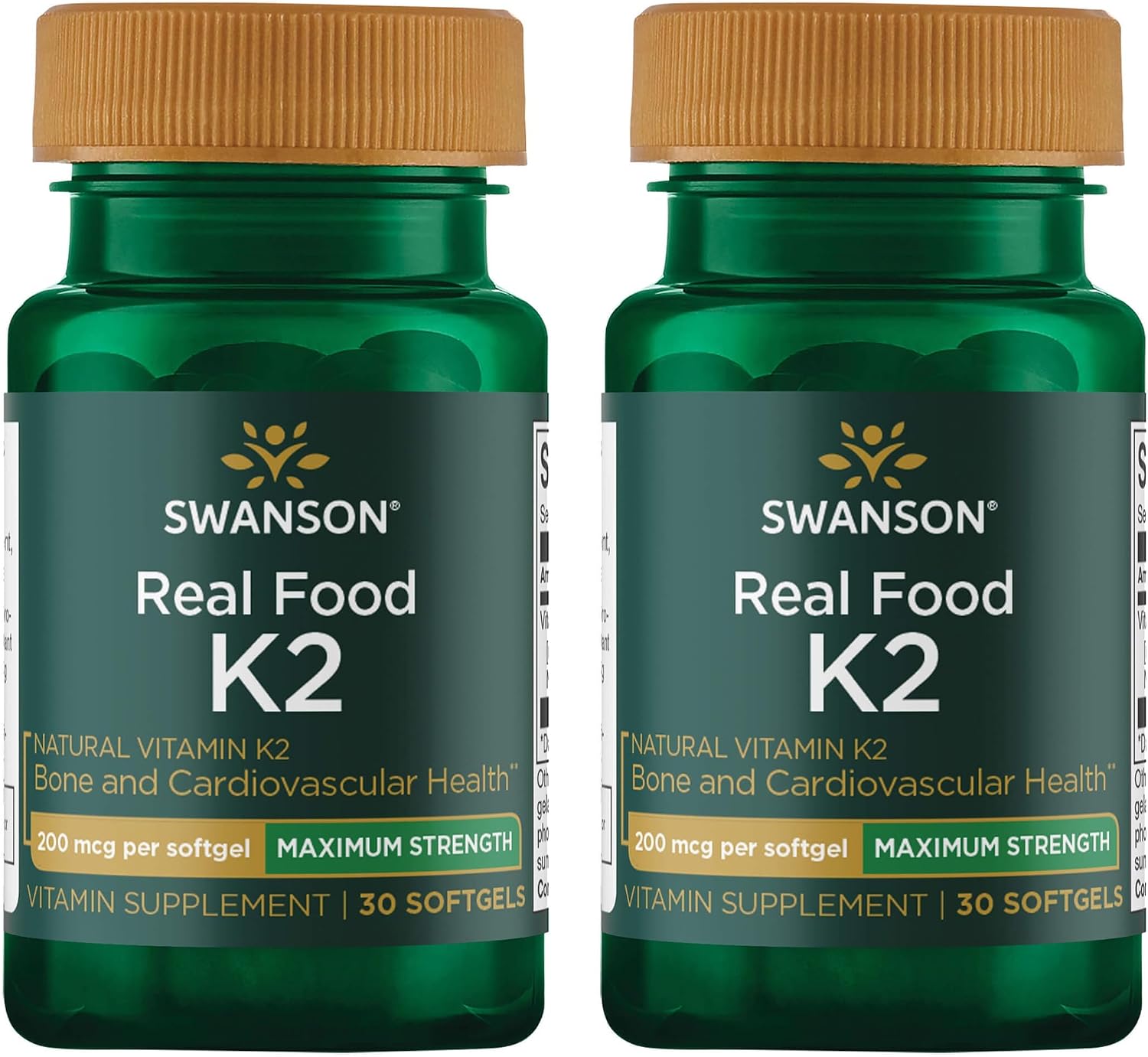 Swanson High Potency Vitamin K2 (MK-7) 200 mcg, 60 Softgels - görsel 1