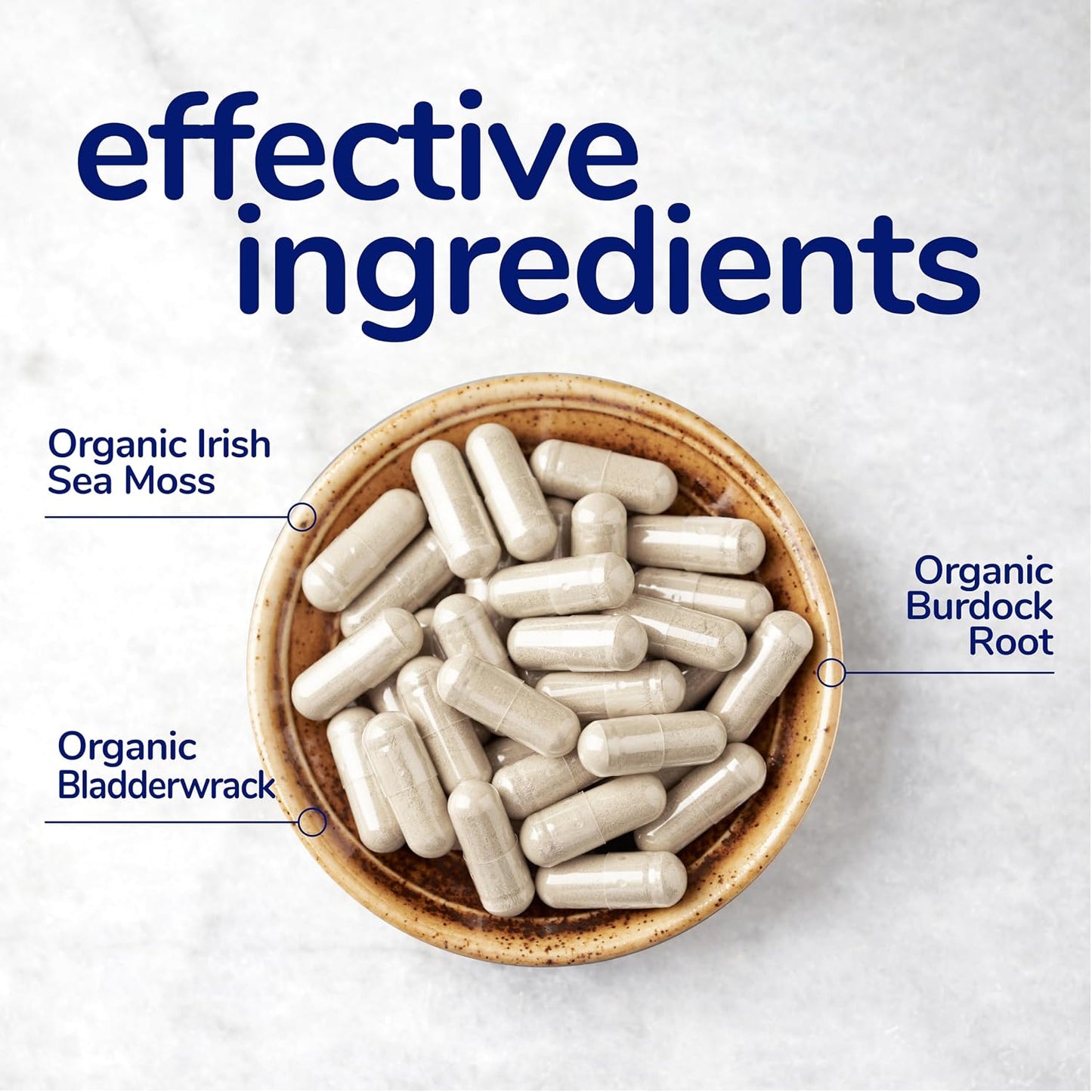Her Own Irish Sea Moss Capsules with Burdock Root & Bladderwrack - görsel 5