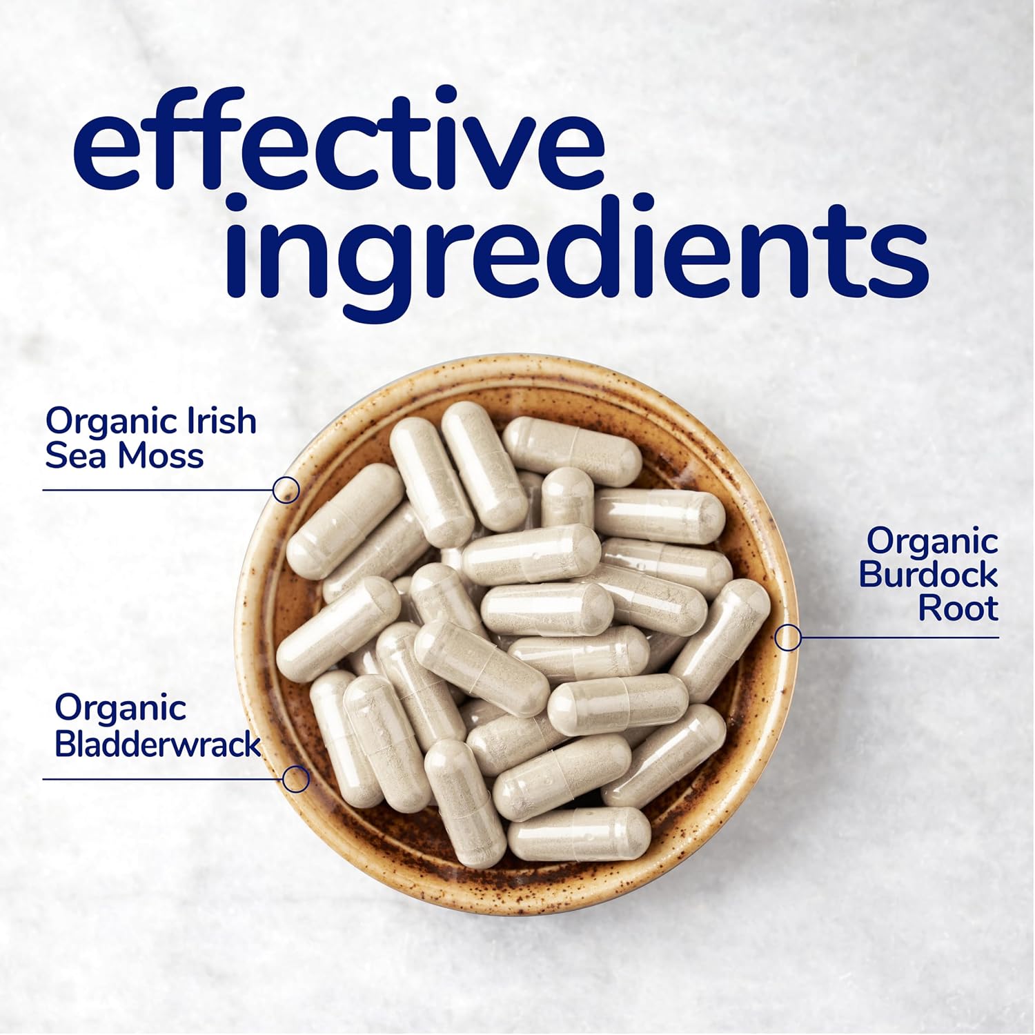 Her Own Irish Sea Moss Capsules with Burdock Root & Bladderwrack - görsel 5