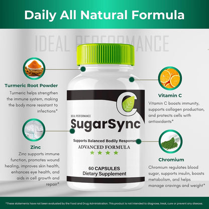 Sugar Sync Capsules, SugarSync Glyco Optimiser Supplement, Sugar Sync Joint Optimiser - Maximum Strength, Sugar Sync Gluco Cleanse Detox Advanced Formula, SugarSync Glycol Reviews (2 Pack)