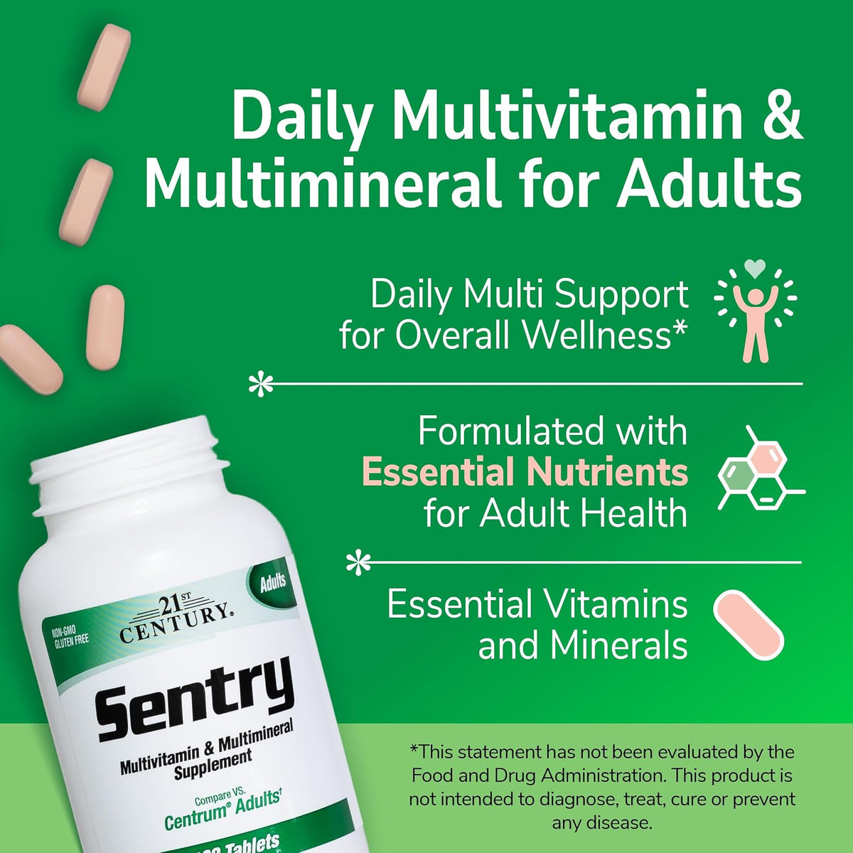 21st Century Sentry Multivitamin Tablets, 130 Count - görsel 8