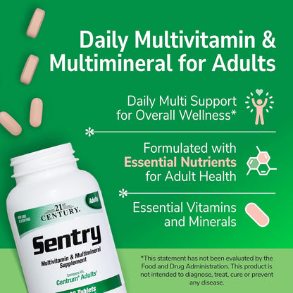 21st Century Sentry Multivitamin Tablets, 130 Count
