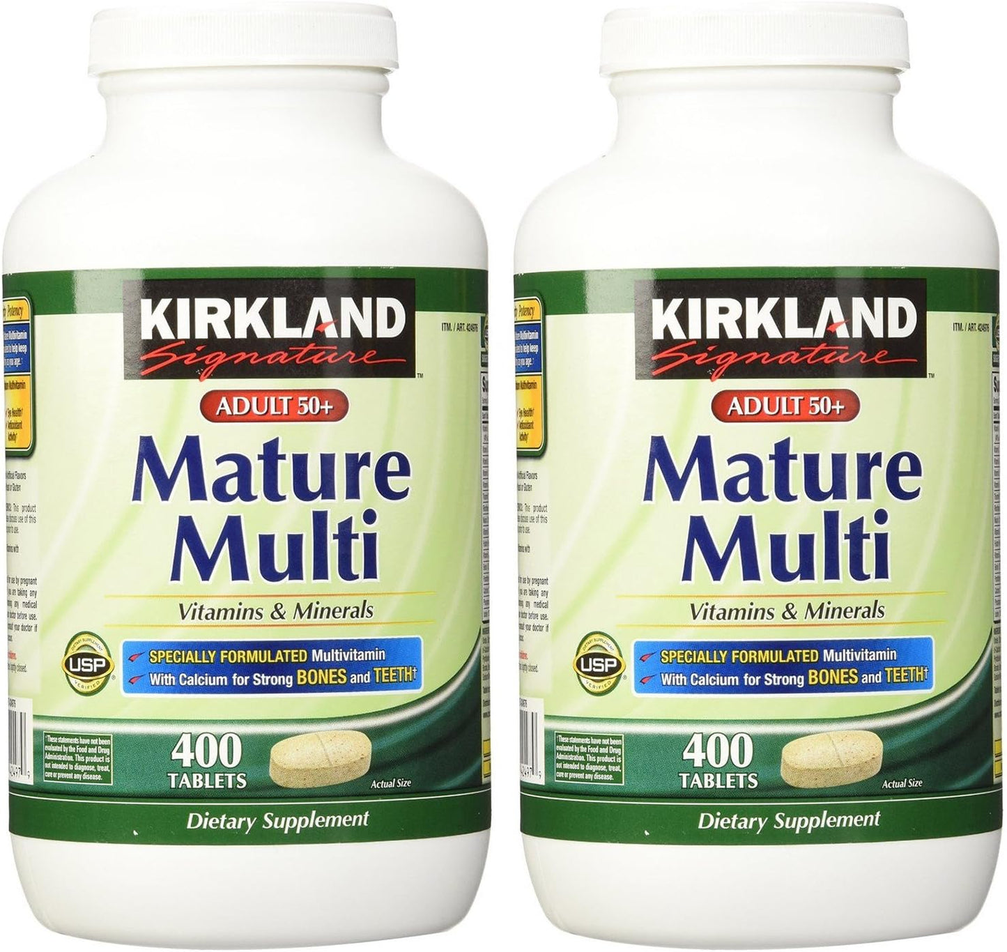 Kirkland Signature Mature Adult Multivitamin Tablets - 400 Tablets (2 Pack) - görsel 1