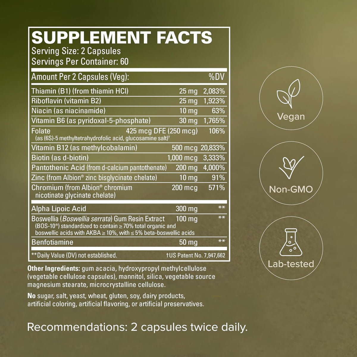 Terry Naturally Healthy Feet & Nerves – Nerve & Circulation Support with Bioactive B12 – 120 Vegan Capsules - görsel 5