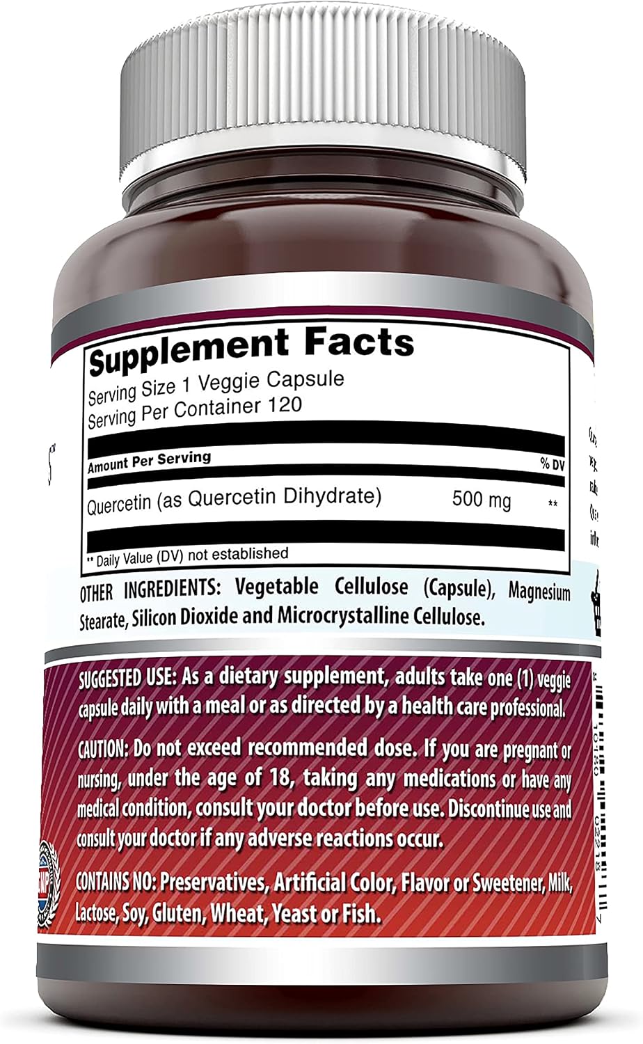 Amazing Formulae Quercetin 500mg, 120 Vegetable Capsules - görsel 2