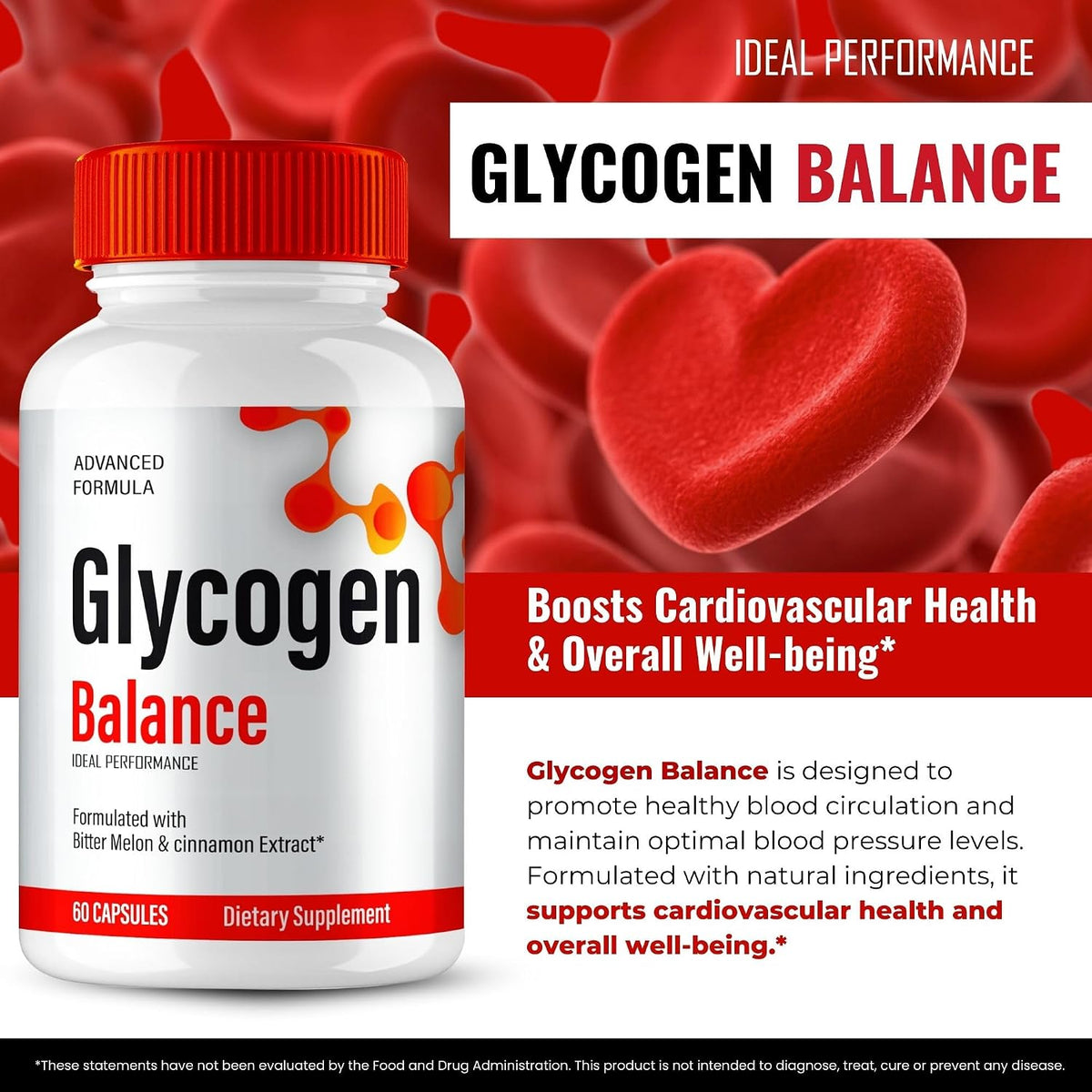 Glycogen Balance Advanced Blood Formula Capsules, Glycogen Blood Balance Supplement Pills – Maximum Strength, All Natural Healthy Circulation & Stable Levels, GlycogenBalance Reviews (5 Pack) - görsel 4
