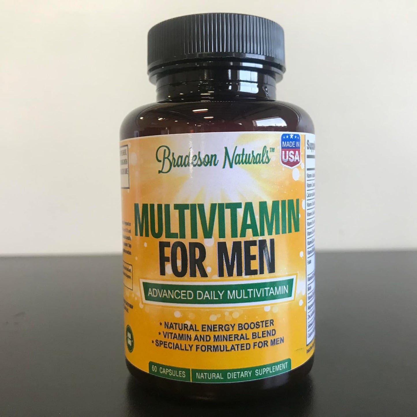 Bradeson Naturals Men's Multivitamin – Energy, Focus & Performance (60 Capsules) - görsel 8