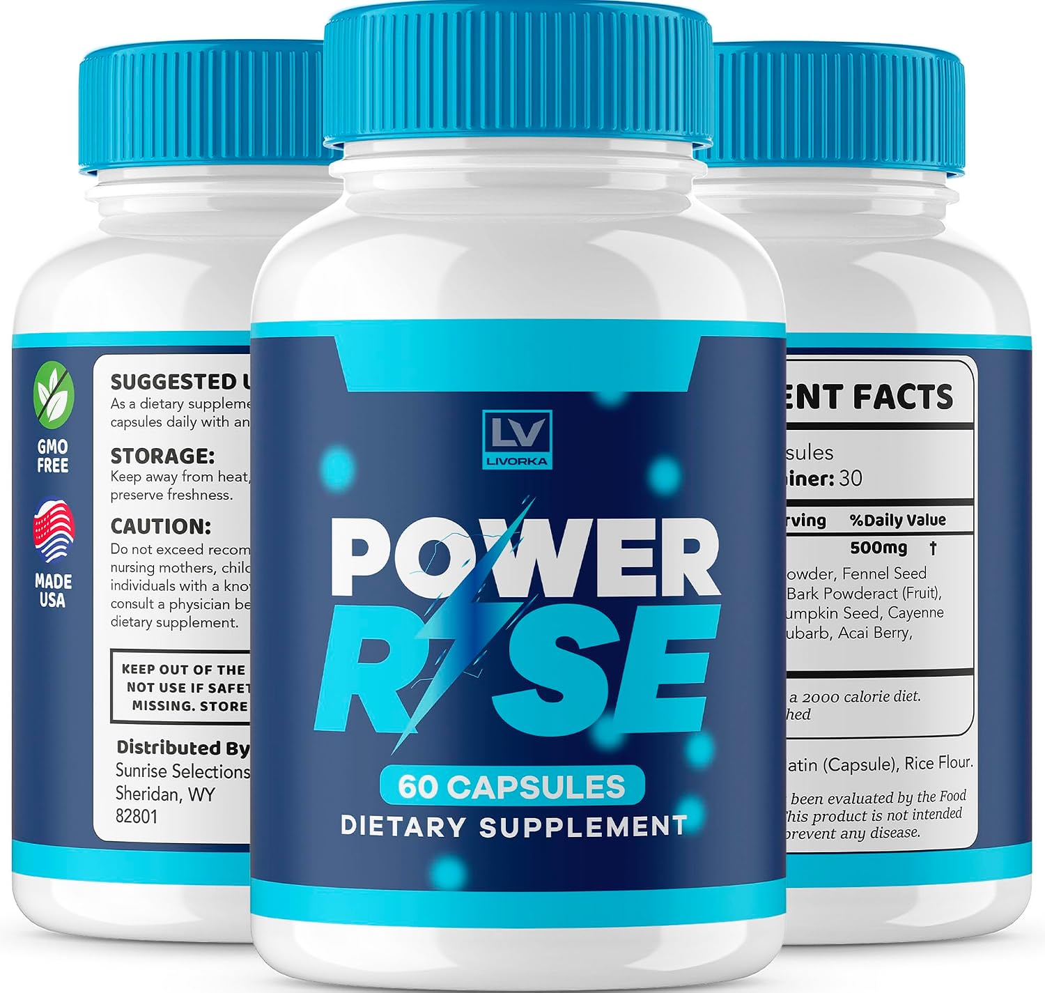 (5 Pack) Power Rise Pills, Power Rise Capsules Advanced Formula, Official Power Rise All Natural Capsulas, Power Rise All-Natural Support Pastillas, Power Rise Pills Reviews, 300 Capsules For 5 Months - görsel 8