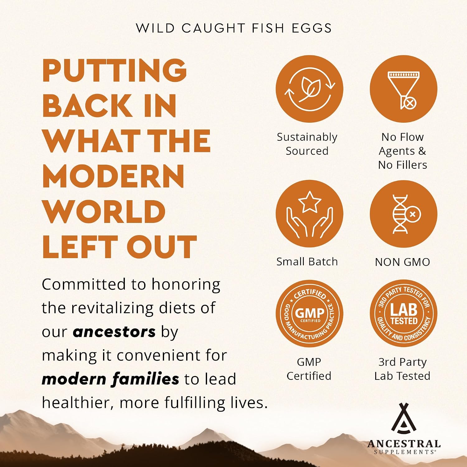 Ancestral Supplements Wild Caught Fish Eggs, 2400mg, 180 Capsules - görsel 5