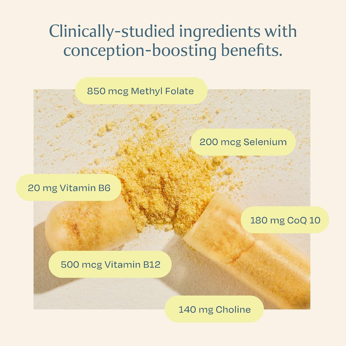 BOND Conception Boost – Fertility Supplement for Women Trying to Conceive – Prenatal Vitamins & Fertility Support with Methyl Folate, CoQ10 & Probiotics to Support Conception & Egg Quality - görsel 4