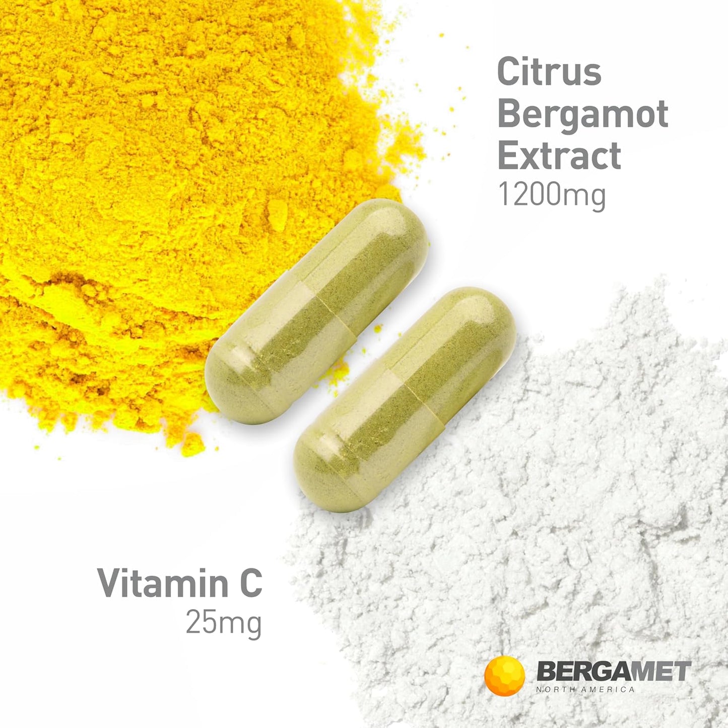 BergaMet Citrus Bergamot Supplement - 170:1 Extract, 1200mg, 80% Polyphenols, 60 Capsules - görsel 5