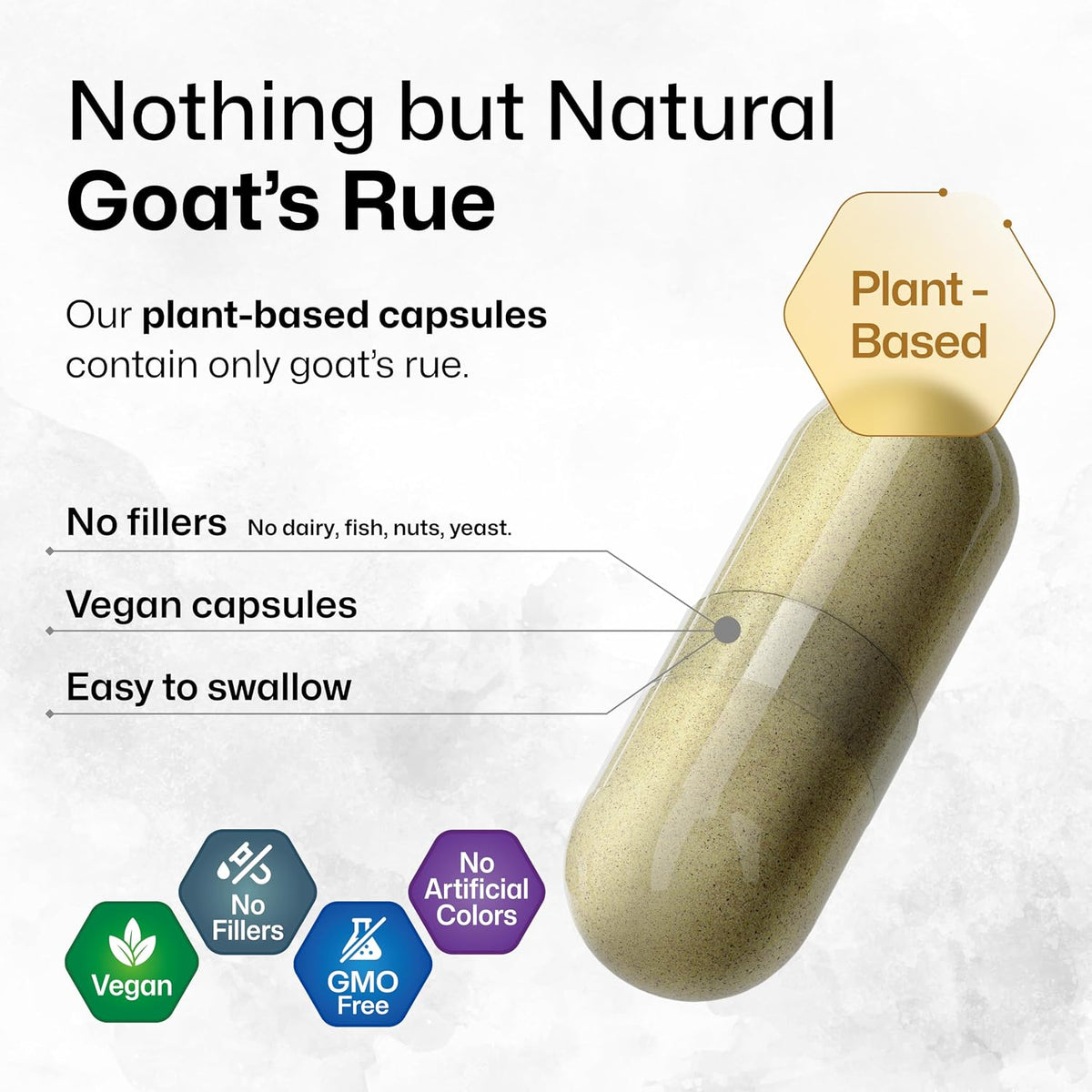 BIO KRAUTER® Goat's Rue for Breastfeeding - Pure Vegan Lactation Supplement - 100 Capsules, 1200 mg per Serving - görsel 4