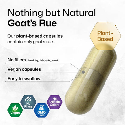 BIO KRAUTER® Goat's Rue for Breastfeeding - Pure Vegan Lactation Supplement - 100 Capsules, 1200 mg per Serving