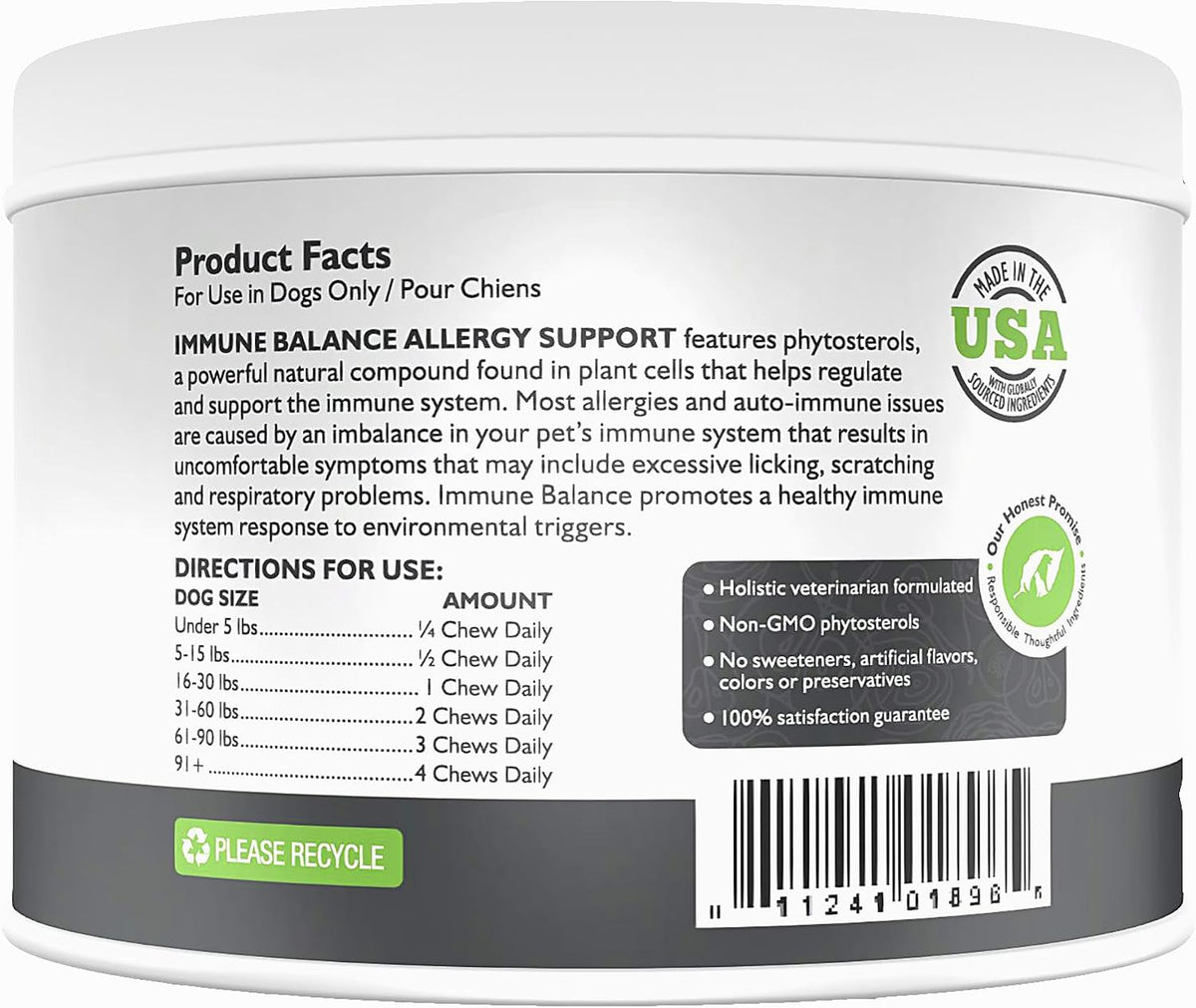 Only Natural Pet Immune Balance - Immunity Support for Itchy Skin & Allergies - 60 Tablets - görsel 6