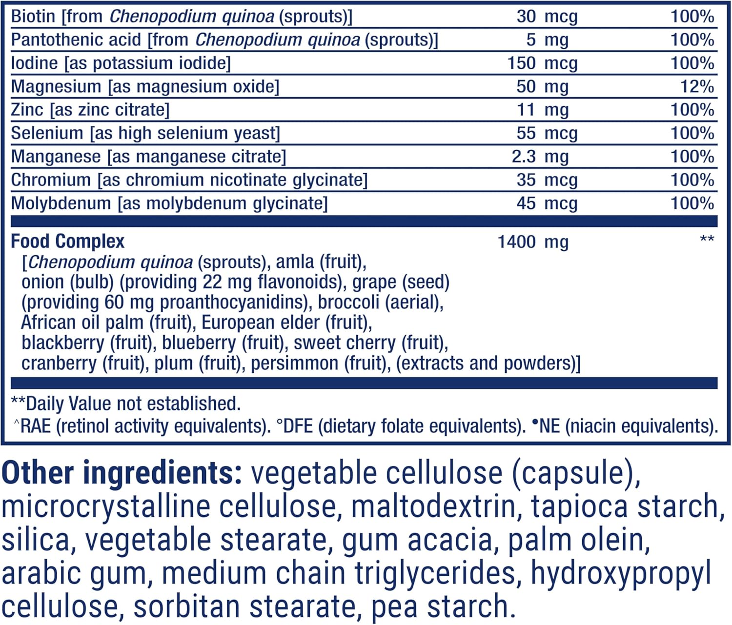 Life Extension Whole Food Multivitamin – Plant-Derived Vitamins A, B, C, D, E & Minerals – Non-GMO, Gluten-Free, Vegetarian – 90 Capsules - görsel 5