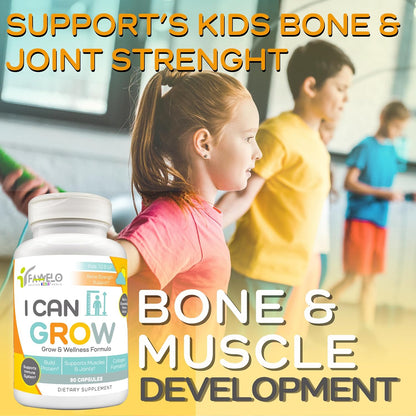 I Can Grow (2 Pack) - for Children 10+ and Teens | Enhances Natural Development | Strength Bone, Muscle & Joints | Immunity & Overall Health | Transparent Ingredients | Made in the USA
