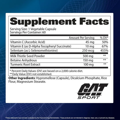 GAT SPORT Essentials Liver Cleanse Multivitamin, 60 Capsules