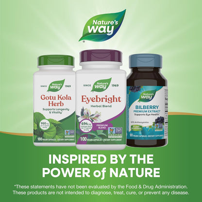 Nature's Way Eyebright Herb Premium Blend, 100 Capsules