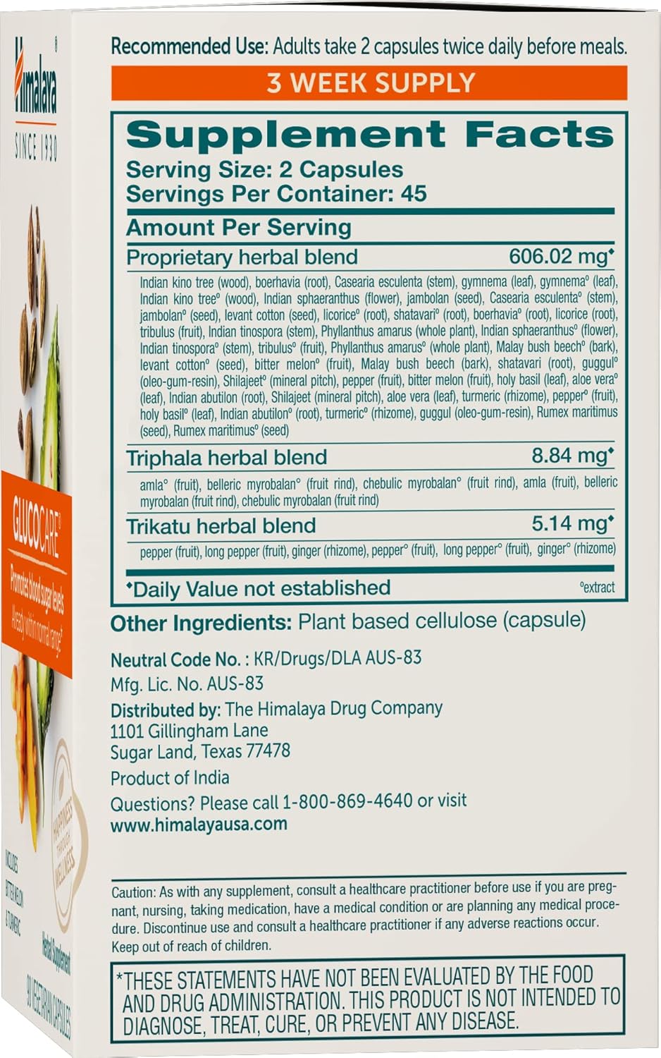 Himalaya GlucoCare – Herbal Support for Glucose Metabolism & Pancreatic Health - görsel 2