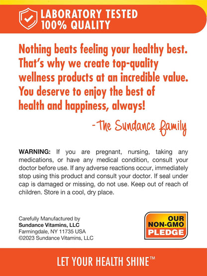 Sundance Vitamin B-Complex 100% NRV | 100 Tablets | Vegetarian, Non-GMO, and Gluten-free Supplement