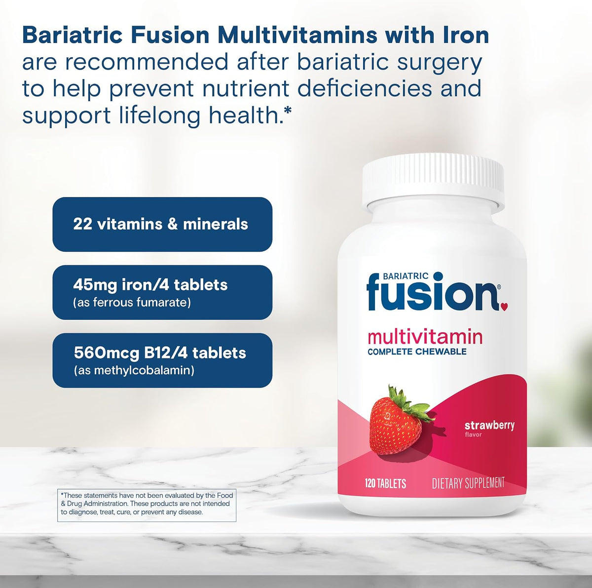 Bariatric Fusion Complete Chewable – Vitamin B12 : Vital for nerve health and energy production; often deficient – Image 5