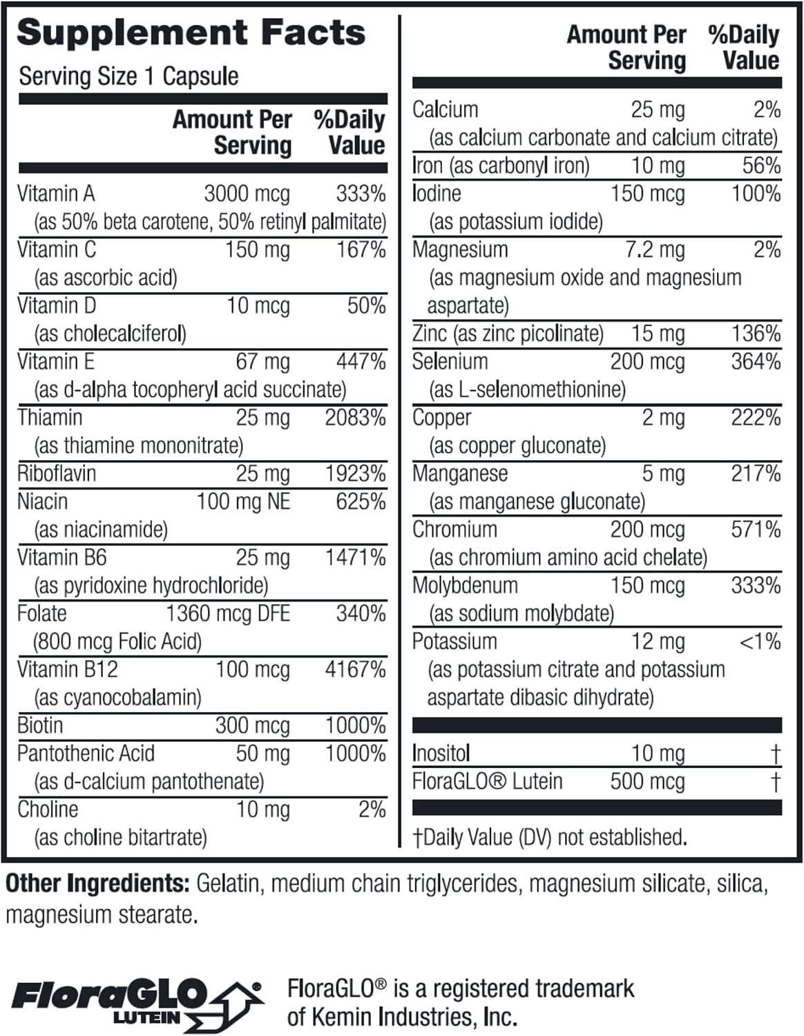 Twinlab Daily One Caps with Iron - Multivitamin and Mineral Supplement with 25+ Nutrients, 180 Capsules - görsel 2