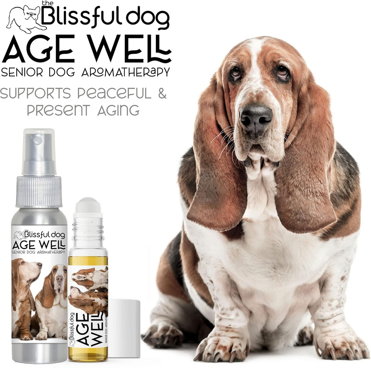 The Blissful Dog Basset Hound Age Well Spray Aromatherapy - görsel 2