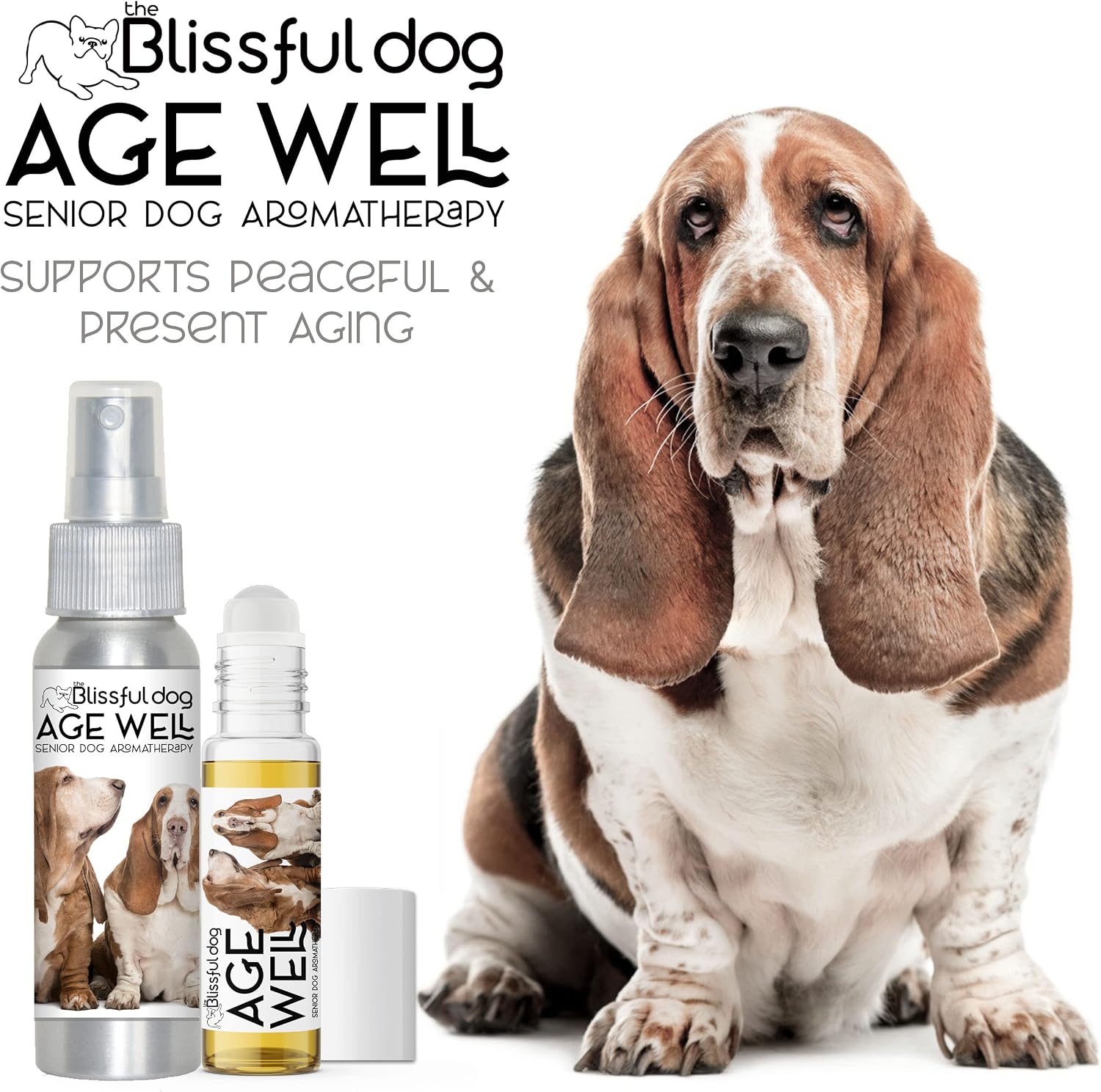 The Blissful Dog Basset Hound Age Well Spray Aromatherapy - görsel 2