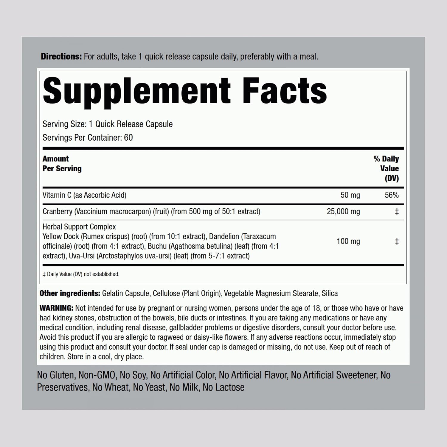 Piping Rock Kidney Support Supplement | 60 Capsules | Care & Restore Formula | for Men and Women | Non-GMO, Gluten-free - görsel 2
