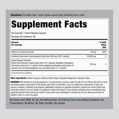 Piping Rock Kidney Support Supplement | 60 Capsules | Care & Restore Formula | for Men and Women | Non-GMO, Gluten-free