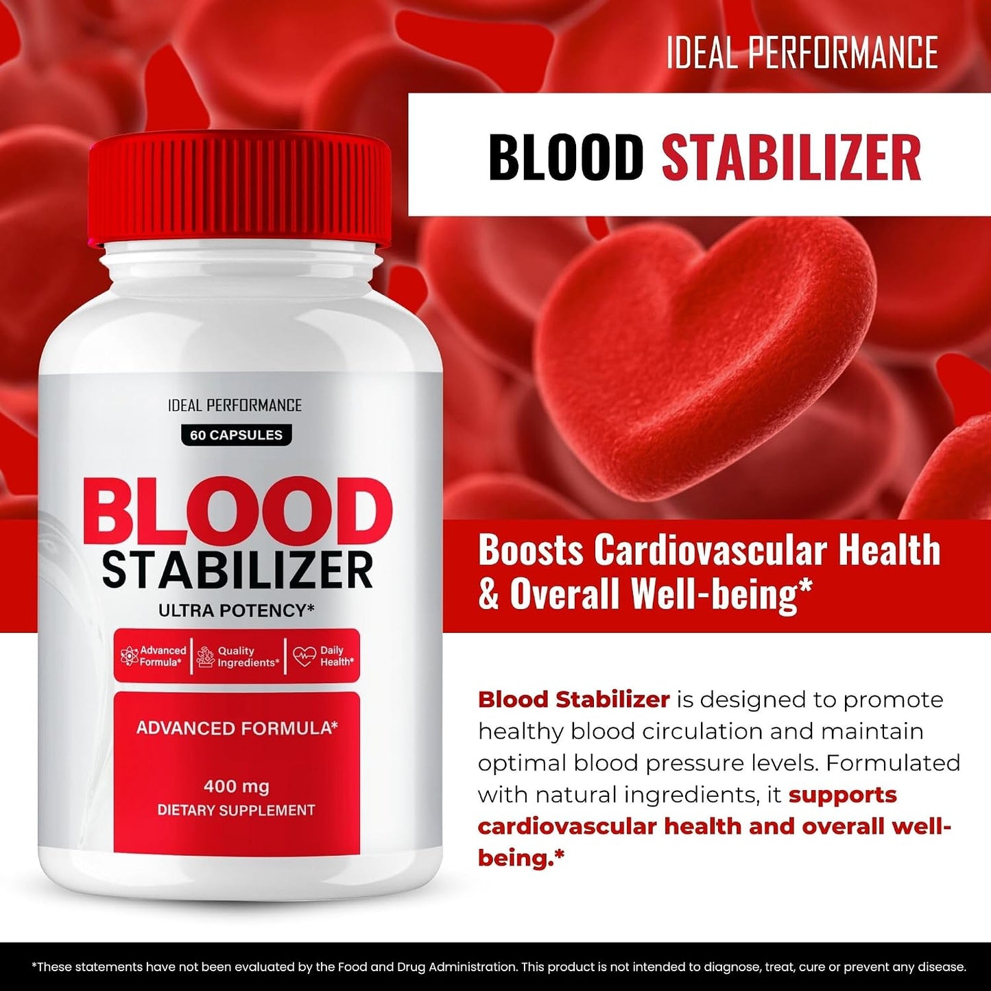 Blood Stabilizer Advanced Blood Formula Capsules - Maximum Strength Supplement (2 Pack) - görsel 4
