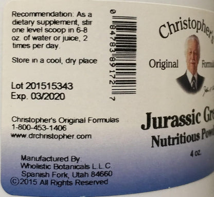 Dr. CHRISTOPHER'S Nourish Jurassic Green Powder - 4 oz (113 g)