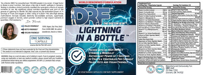 Lightning in a Bottle by Dr. Farrah – 23 High Impact Vitamins & Minerals with Antioxidant Power