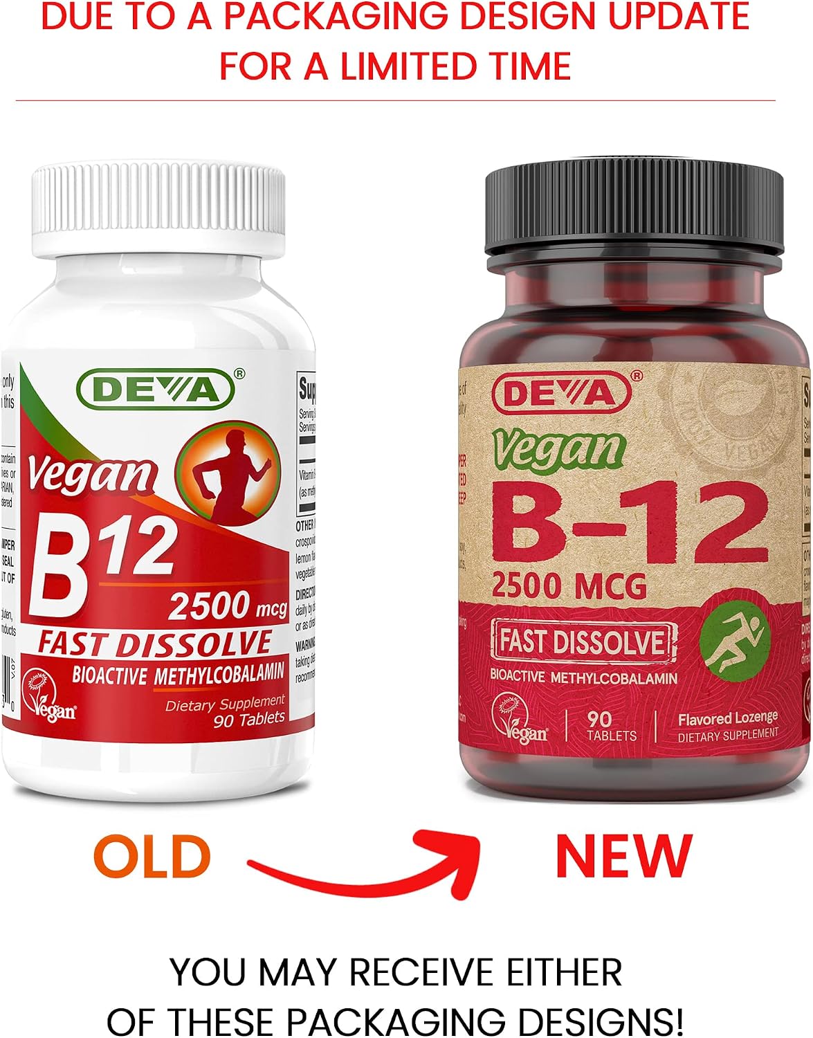 DEVA Nutrition Vegan Sublingual Fast Dissolving B12 Tablets, 2500 mcg, 90 Tablets - görsel 2