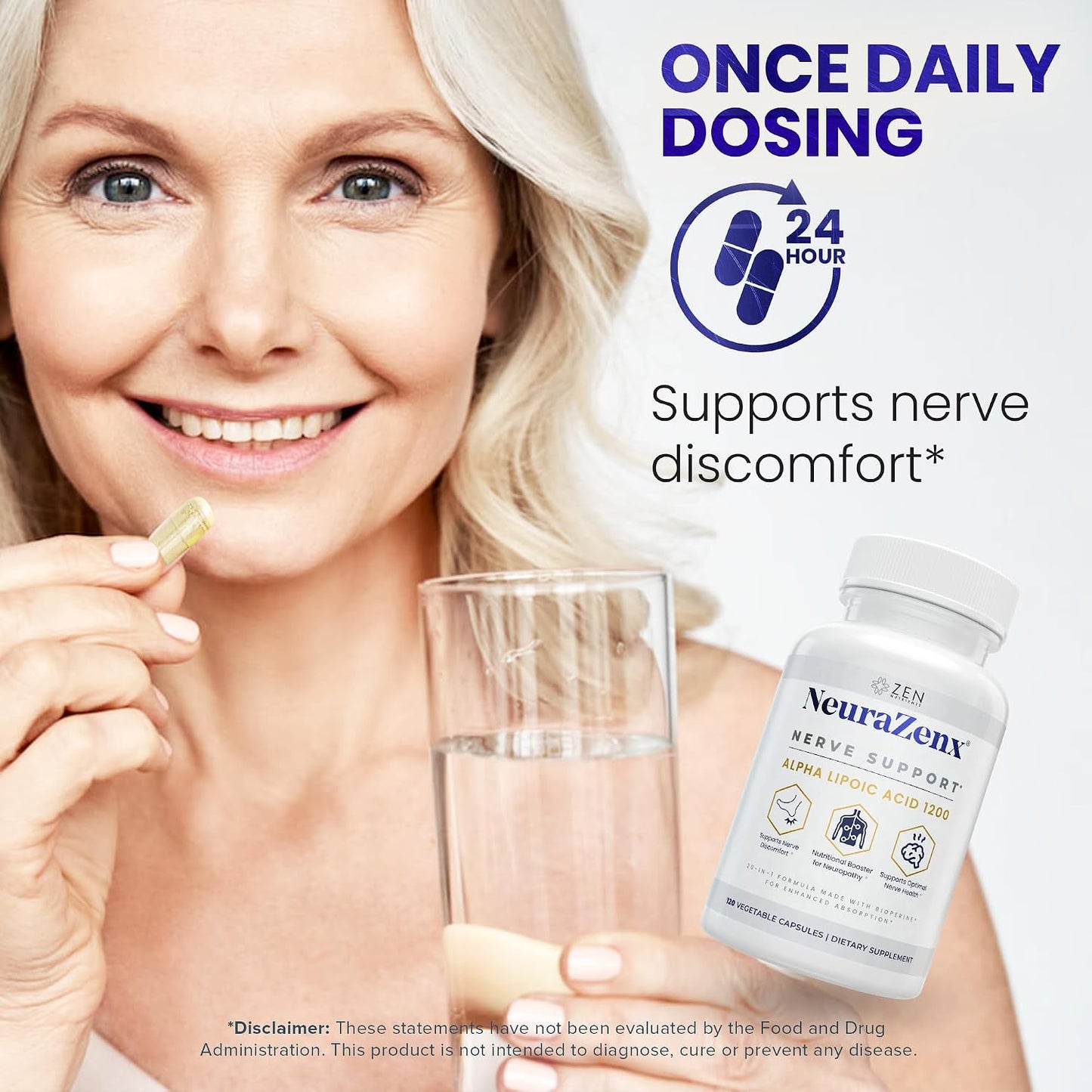 Zen Nutrients NeuraZenX | Advanced Nerve Support Supplement with 1200mg Alpha Lipoic Acid - görsel 5